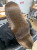エアリーロング 小顔カット 2wayバング 韓国ヘア 髪質改善 美髪