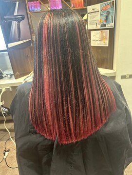 エヌアンドエー 春日部東口店(hair shop N&A) 髪質改善ストレート+カラー 縮毛矯正 ハイライトカラー