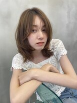 ロンド ストラーダ 心斎橋(Lond strada)&nbsp;エアリーロング×ピンクベージュ×美髪［髪質改善/縮毛矯正］