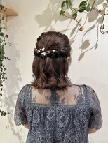 ゼスト 中野店(ZEST)&nbsp;【zest中野/セイラ】結婚式ハーフアップアレンジ