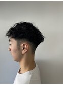 メンズショートツイストパーマ