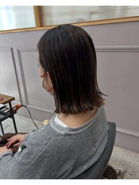 アウラヘアーサロン(aura hair salon) 切りっぱなしボブ