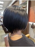 黒髪クールかわいいショートボブ