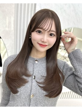 アフロートリノ(AFLOAT Leino) 前髪　似合わせ顔まわり小顔サイドバングレイヤーカットロング