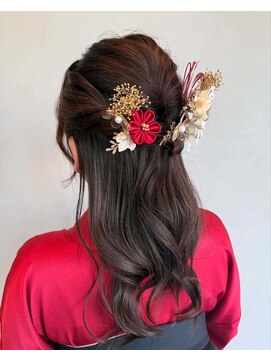 ラトリエコンタン(L´atelier Content) 水引 金箔 成人式ヘア 卒業式ヘア 袴ヘア 振袖ヘア/miho