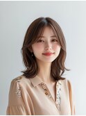 レイヤーカット/イメチェン/外ハネボブ/美髪/ワイドバング/髪型