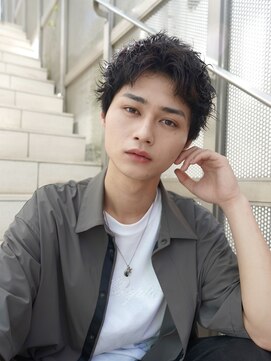 ニコ トウキョウ ロジック(nico TOKYO Logic) 黒髪スパイキーショートアップバンクスーツ社会人20代30代