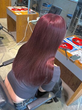 ヒカリス ヘアー 相川店(HIKARIS hair) カシスピンクカラー