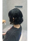 【ゆるふわパーマ/切りっぱなしボブ/艶髪】