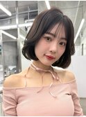 透明感カラー 韓国ボブ チョコレートブラウン【肥田亜沙美】