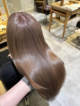 ブレンドバイハピネス(Blend by happiness) ブリーチなしWカラー　ミルクティーベージュ