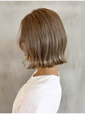顔周りレイヤー韓国ヘアくびれミディミディアム_ba567892