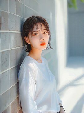 プラス ファースト ヘア(Plus 1st) シルキーボブ×シースルーバング