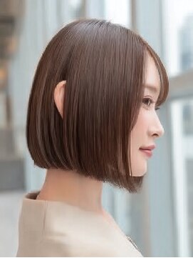 ダル 渋谷/表参道(DAL.) レイヤーカットボブ髪質改善カラー縮毛矯正暗めカラー韓国