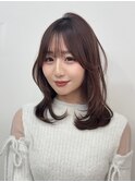 ふわっと動くレイヤースタイル/ミディアムヘア/谷町四丁目