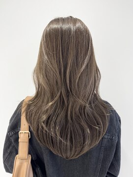 ムード(MOOD,) イメチェン/ピンクベージュ/アンブレラカラー/前髪/銀座駅