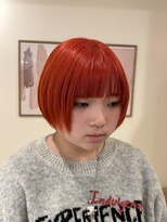 LUVISM 栄店/名古屋/ダブルカラー/ブリーチ/顔周りレイヤー/学割【5月1日OPEN(予定)】 ボブ/ミディアム/レイヤー/顔周りレイヤー/艶カラー/栄