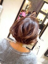 トリコ 都島店(trico)&nbsp;ハイライトで作る＠ボブのグラデーションカラー【トリコ都島】