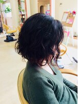 ヘアーメイク ケーツー(Hair Make K2) アゴ肩上ゆるふわパーマスタイル