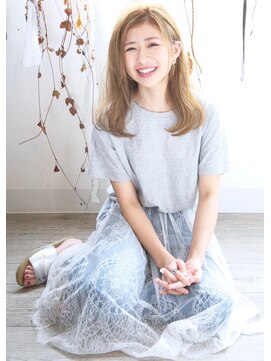 シーン(hair design SCENE) ≪SCENE 谷添担当≫ハイベージュ♪ナチュラルウェーブ