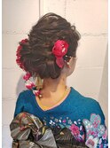 振袖に愛され×ふんわりまとめ髪ヘアアレンジ