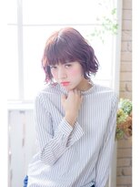 ネオリーブアイム 横浜西口店(Neolive aim)&nbsp;ワインレッド系☆ジューシーウエットボブ