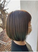 アディクシーカラーで透明感☆伸ばし中ボブ♪