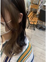 クシュ 所沢東口店(kusyu...) ボブショート/ブルーシルバー/チャコールグレーシースルーバンク