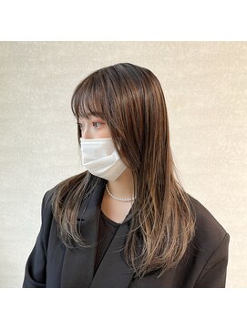 ケンジ 洋光台(KENJE) 韓国レイヤーカット【ハイライトカラー】【洋光台美容室】