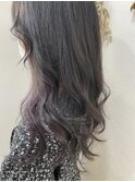 【川瀬莉穂】さりげなくイヤリングカラー×パープル