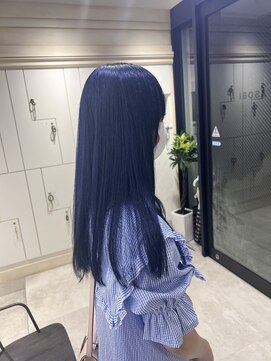 アソビセカンド 原宿(ASOBI 2nd) ロング/色落ち可愛いネイビーブルー