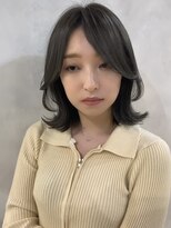 オリンテ バイ レシッド 表参道(orente by rcid)&nbsp;【orente 表参道】暗髪ミディアム×ブリーチなし透明感カラー