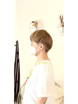 キャンバス(CANVAS) 【CANVAS】ミルクティーベージュ・マッシュショート