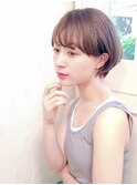 前髪長め大人小顔ショート30代40代50代 藤沢