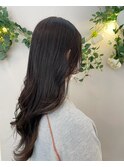 地毛風大人綺麗♪暗髪ヘアカラー