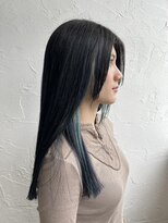 ヘアーアンドリラックス アミエ(hair&relax amie)&nbsp;ネイビー×エメラルドブルー