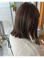 スクレ(s:;cre)&nbsp;オリーブベージュ×ぱつっとロブ