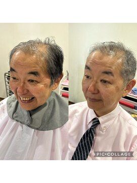 アクティフ(actif) 60代男性のイメチェンヘア/ビフォーアフター/ヘッドスパ