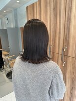 ガリカ 大名(Gallica)&nbsp;<オバマ>切りっぱなしボブ/くびれボブ x オリーブカラー