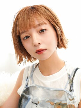 ラフィスヘアー ファン 池袋店(La fith hair fun) 【La fith】切りっぱなしボブ×ケアブリーチ×シースルーバング