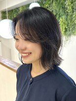 ビューブルー 亀戸錦糸町(VIEW BLUE)&nbsp;◎ 美髪カールグレージュくびれミディアムセミディ似合わせ前髪