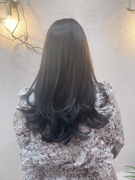 トリコ 柏(tricot) レイヤー/アッシュブラウン／ブリーチなし透明感カラー