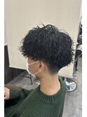 luxy by afinar  ツイストスパイラルパーマ×刈り上げマッシュ