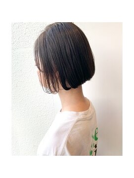 アン ヘア デザイン(un hair design) ボブ　×　イルミナカラー　×　オリーブ