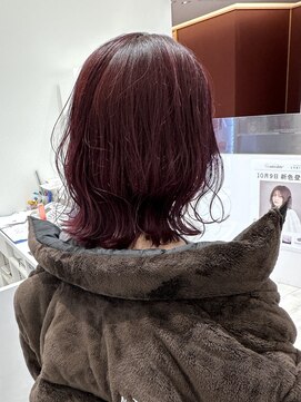 アドラーブル ココロ 新潟(adorable CoCoLo) 【adorable】大人可愛い☆デザインカラー透明感Burgundy