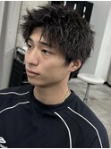スパイキーショートパーマ/メンズ/刈り上げ/眉毛/ツイスト