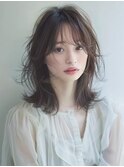☆オリーブグレーココアベージュ小顔クラゲヘアー/黒髪/髪質改善