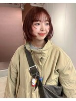 ニカ(NICA)&nbsp;【NICA】レイヤーボブ×オレンジブラウン☆友常