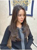 透明感グレージュ×艶髪 【新宿/レイヤーカット/透明感カラー】