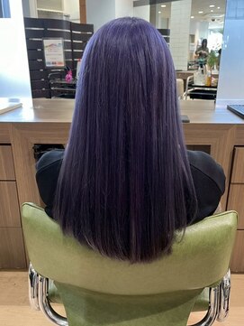 ヘアサロン アウラ(hair salon aura) 盛岡駅ダブルカラーブラウンピンクベージュカラーオリーブカラー